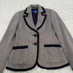 BURBERRY BLUE LABEL　テーラードジャケット　ヒッコリー　36