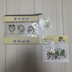たまごっち　サンキューマート　39マート　ポーチ　ステッカーセット