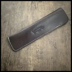 【大特価】ガレンレザーペンポーチ(ペンシース)　ブラウン
