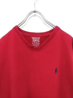 35286 POLO RALPH LAUREN ワンポイントTシャツ Vネック