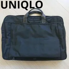 ユニクロ ビジネスバッグ 黒 希少 UNIQLO 就活 出張 オールドユニクロのサムネイル
