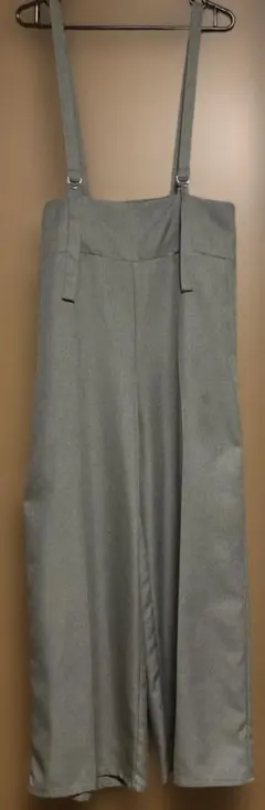 グレー サロペット ワイド