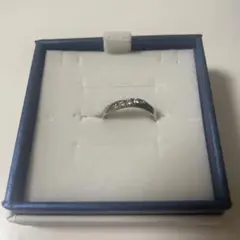 4℃ ピンクシルバーリング　9号