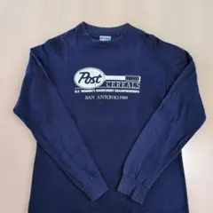 80's USA製 Hanes 長袖ロンＴ 青タグ 裾シングル フェードのサムネイル