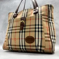 極美品✨BURBERRY ハンドバッグ ノヴァチェック ホースロゴ シボ加工 Yahoo!オークション -「バーバリー ノバチェック バッグ」の落札