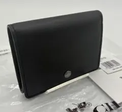 新品未使用品　COACH コーチ　レザー　カードケース　コインケース　黒