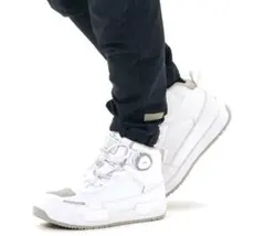 【人気デザイン】極美品 RS TAICHI【25】ライディングシューズ ボア 白のサムネイル