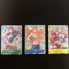 【プロモ】ナミ　ロビン　ボニー　3枚セット　ワンピースカード