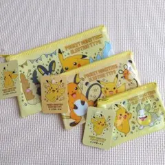 ピカチュウ　ポケモン　クリアポーチ　3点セット