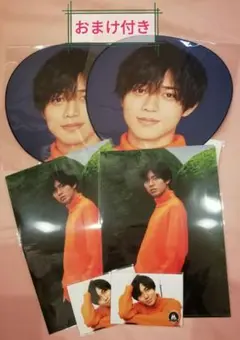 永瀬廉 Mrうちわ&クリアファイル&フォトセ／キンプリ／Made inおまけ付