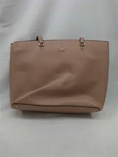 ＆ケイト・スペード トートバッグ ベージュ系 レザー A4収納可