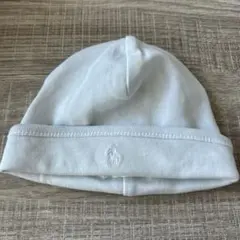 椰*子様 Ralph Lauren ベビー帽子 水色 ワンサイズ