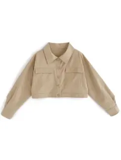 【GRL】ベージュ クロップドジャケット