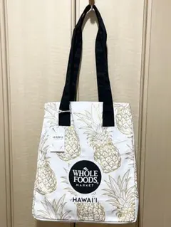 【ハワイ限定新作】Whole Foodsホールフーズトートバッグパイナップル柄