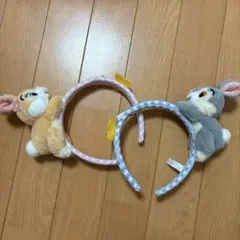 ミスバニー・とんすけ　ぬいぐるみカチューシャ（2個セット）