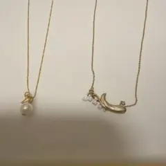 新品未使用　gargle 鈴蘭モチーフ パール　ゴールド ネックレスのサムネイル
