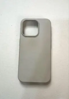 iPhone15pro 無印良品　シリコンケース グレー