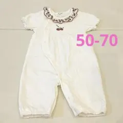 SLAP SLIP いちご 襟付き ロンパース bebe 50-70 ベビーのサムネイル