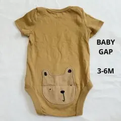 BABY GAP 3-6M クマ　ベビー　ロンパース　半袖のサムネイル