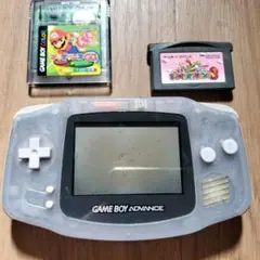 ゲームボーイアドバンス クリア 本体 とカートリッジ