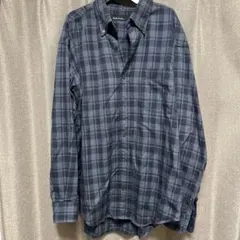 GLR UNITED ARROWS 長袖ネルシャツ グレー系チェック 長袖シャツ