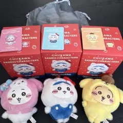 ちいかわ×サンリオキャラクターズ マスコット Kiramekko 3点セット