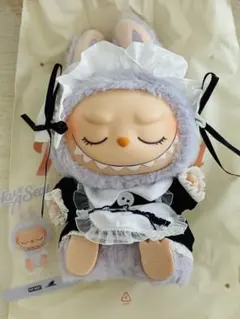 POP MART LABUBU ラブブ have a seat紫 メイド服付き