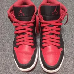 Nike エアジョーダン 1 MID レッド/ブラック