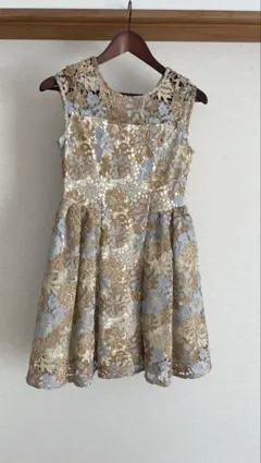 リリーブラウン Lily Brown レース ノースリーブミニワンピース