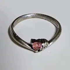 クレージュ　ピンクトルマリン　シルバーリング　950のサムネイル