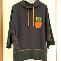 go slow caravan サボテン刺繍チュニック サイズ1