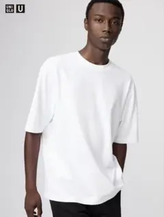 UNIQLO エアリズムコットンオーバーサイズTシャツ/5分袖