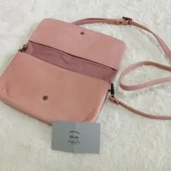 b3Labo ショルダーバッグ フラップ くすみピンク ウォレット - メルカリ