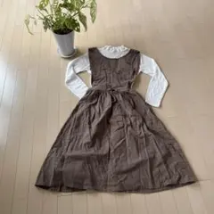 サマンサモスモス SM2ブラウン オールインワン・サロペット タートルネック付き