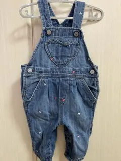 【美品】GAP ベビー デニムオーバーオール 6-12ヶ月 70