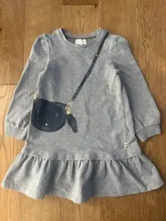 【kate spade】騙し絵　ポシェット　ワンピース 120cm