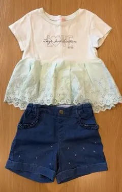 メゾピアノ☆Tシャツ ショートパンツ☆120cm