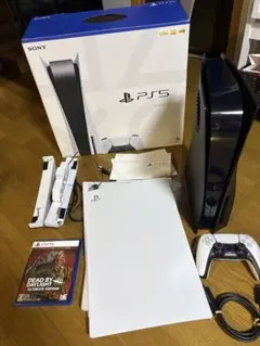 SONY PS5 本体(通常版) ソフト、パネル、横置き台付き