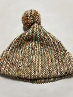 ベビーニット帽　6-12m