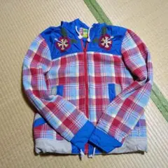 セール　pineapple juice 刺繍 ブルゾン　 リバーシブル