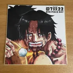 ワンピース　ONE PIECE エース 一番くじ　名場面色紙