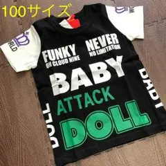 100 新品☆ベビードール Tシャツ 黒