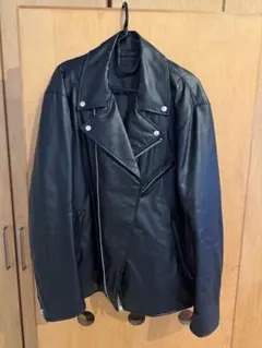 【美品】ユニクロ　メンズ　ライダースジャケット　黒 3XL