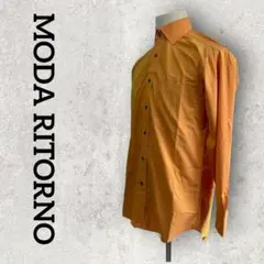 MODA RITORNO 長袖シャツ メンズ ワイシャツ (М84) オレンジ