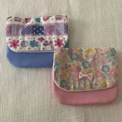 移動ポケット2個セット☆ピンク小花・スイーツ☆女の子