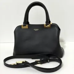 VIOLAd'ORO 2way ショルダーバッグイタリアンレザー　ブラックのサムネイル