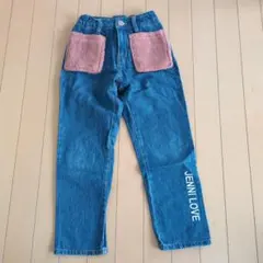 JENNI LOVE ボアポケット付きデニムパンツ パンツ デニム 130