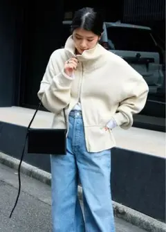 【試着のみ　タグ保管あり】　AP STUDIO アメリカーナ　ブルゾン AMERICANA/アメリカーナ】NYLON blouson（ナイロンジャケット）｜AP