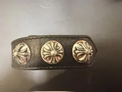CHROME HEARTS レザーブレスレット 3ボタン2スナップのサムネイル