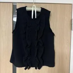 FYODOR GOLAN フリル付き半袖チュニック 黒 オレンジ襟 - メルカリ